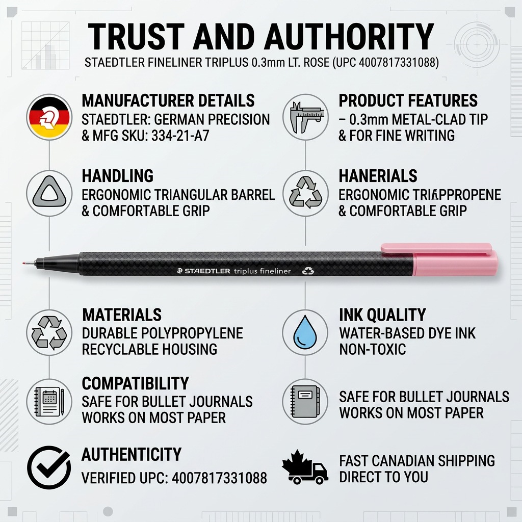 Staedtler Fineliner Triplus 0.3mm Lt. Rose
