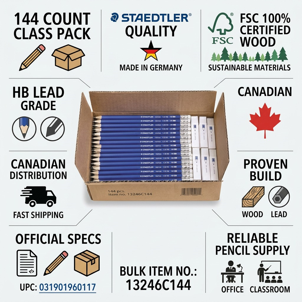 Staedtler Norica Pencil Class 144-Pack FSC 100%