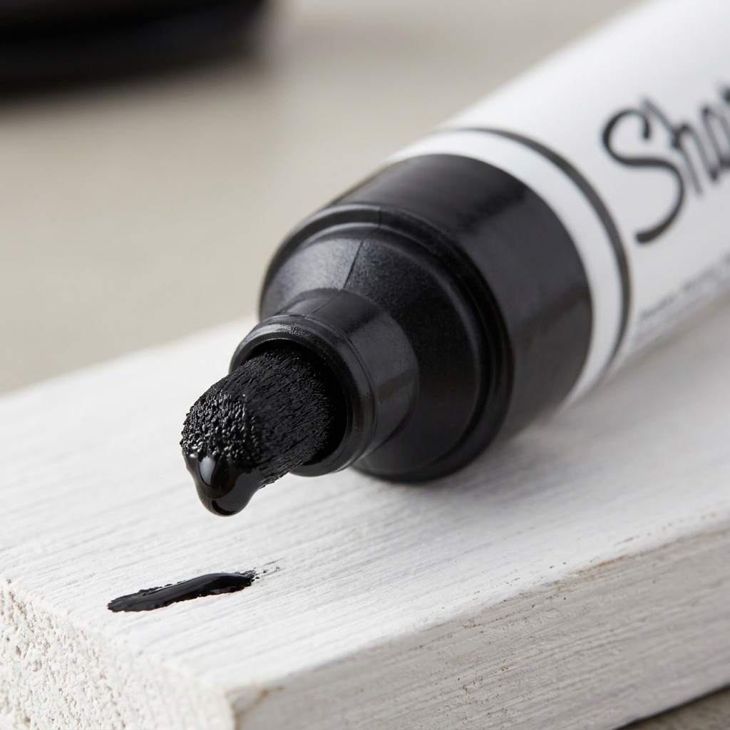 Sharpie Oil-Based Paint Marker, Bold Point, Black, 1 Count