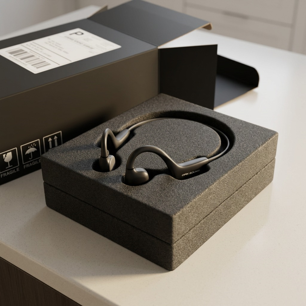 OPN Sound Osso Open-Ear Bone Conduction Wireless Headphones ? IPX5 Water Resistant, 9-Hour Battery (OS1000BC)