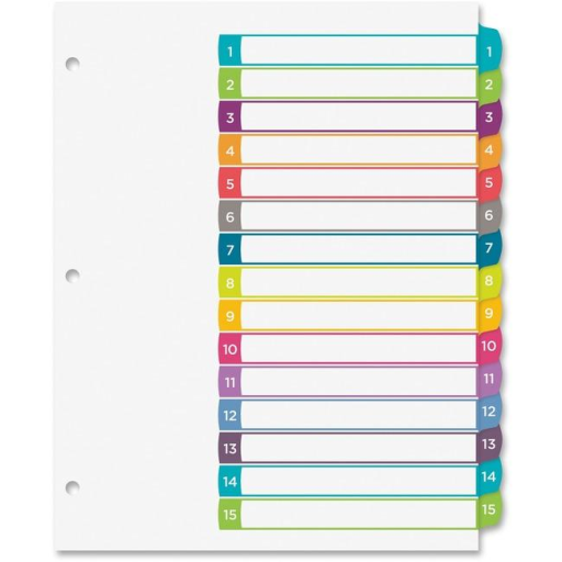 READY INDEX ARCHED TABS LASER/INKJET CONTEMPORARY, 1-1