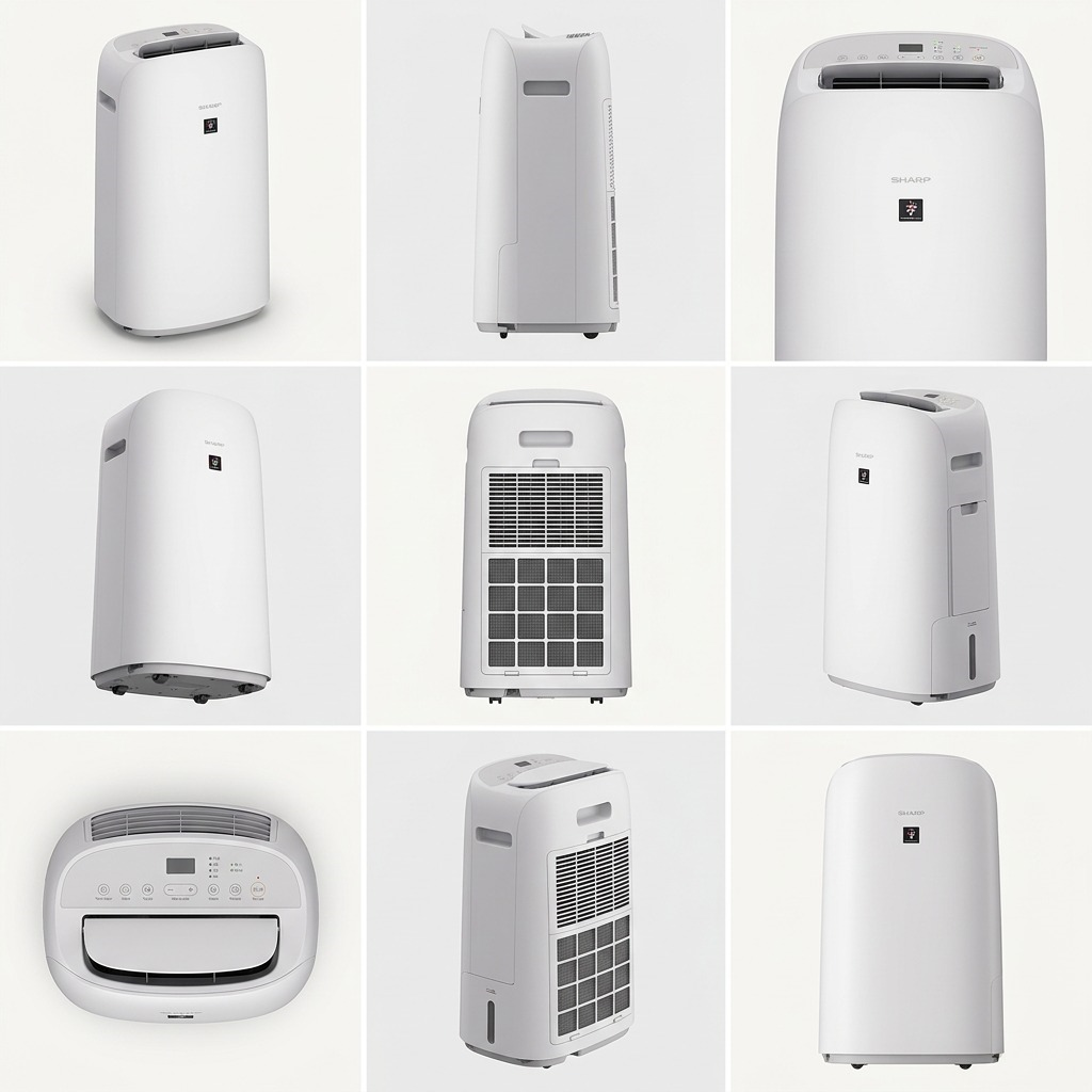 Sharp KCP110CW Smart HEPA Air Purifier and Humidifier with Plasmacluster Ion - Covers 2,603 Sq. Ft.